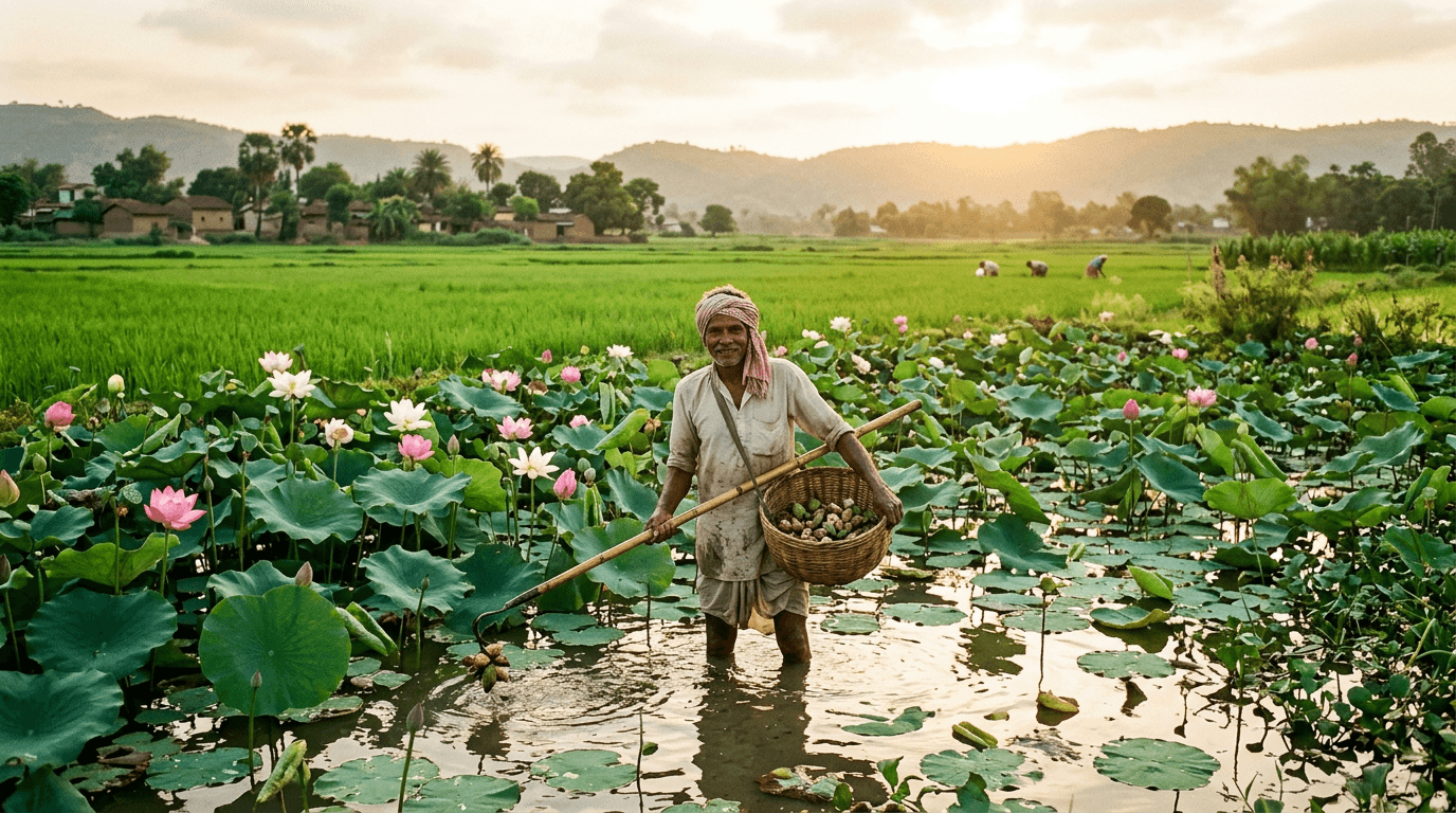 Makhana farming in Bihar